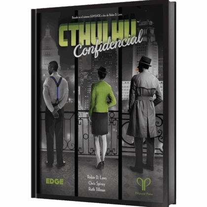 Libro para juego de rol "Cthulhu Confidential Base"