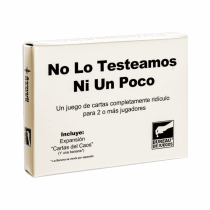 Juego de mesa "No lo Testeamos Ni Un Poco"