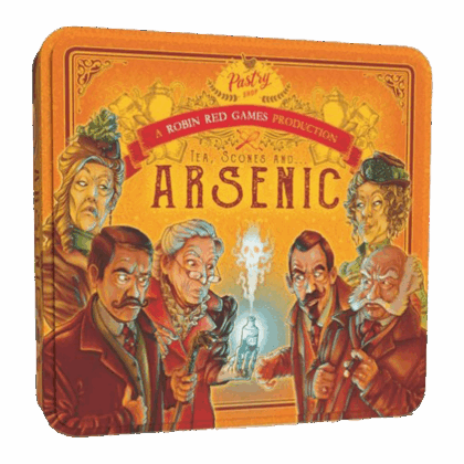 Juego de mesa "Tea, Scones, and ARSENIC"