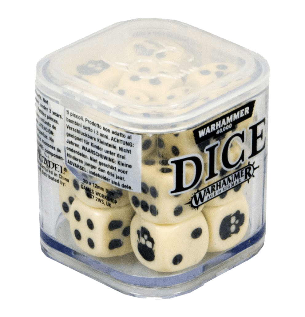 Citadel: Dice Set - 12 mm - Bone
