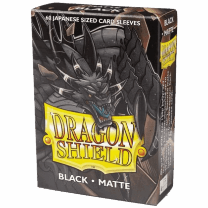 Sleeves Dragon Shield - BLACK MATTE - 59 x 86 mm - Pack 60