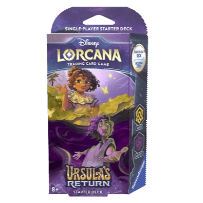 Mazo de cartas "Disney Lorcana: Ursula's Return – Amber & Amethyst Starter Deck"