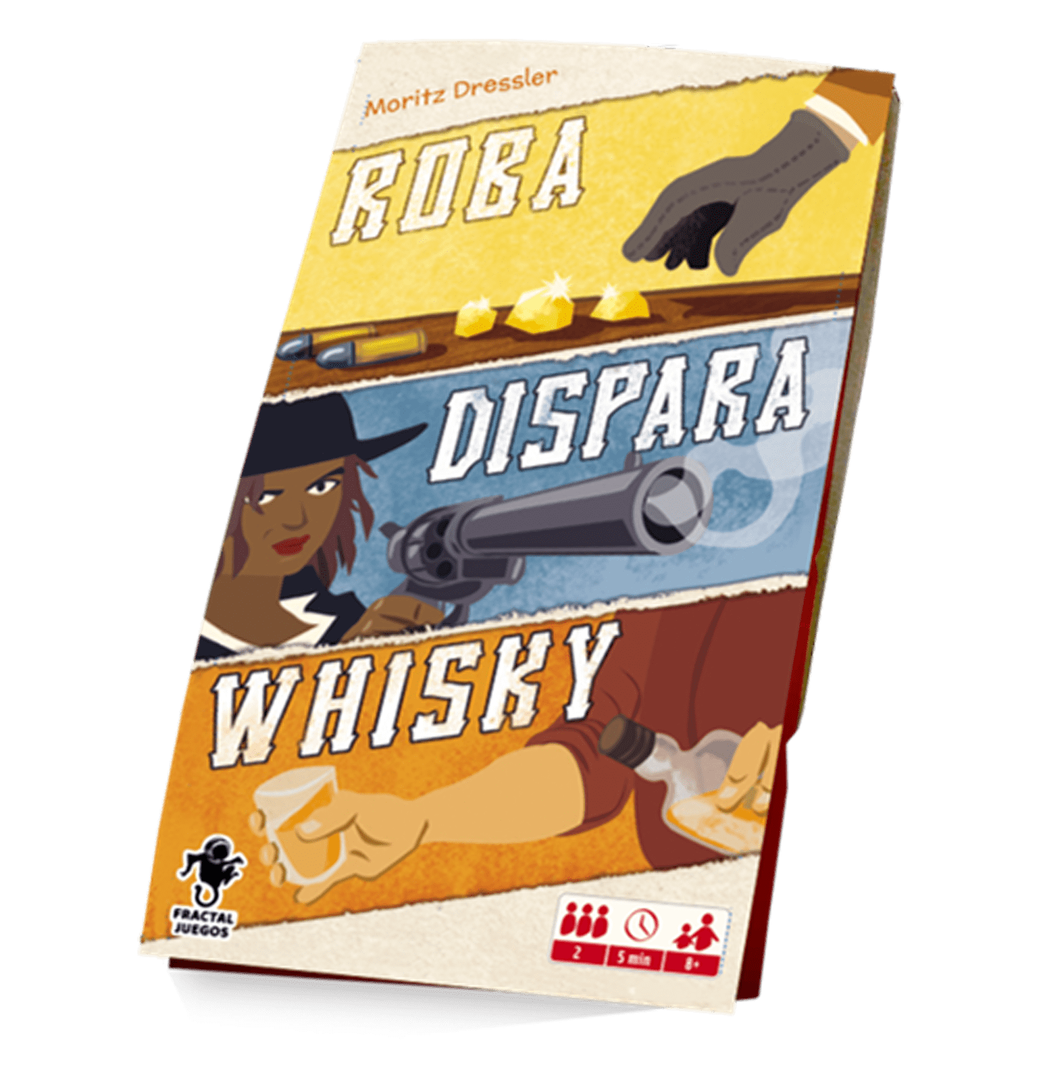 Juego de mesa "Roba, Dispara, Whisky"