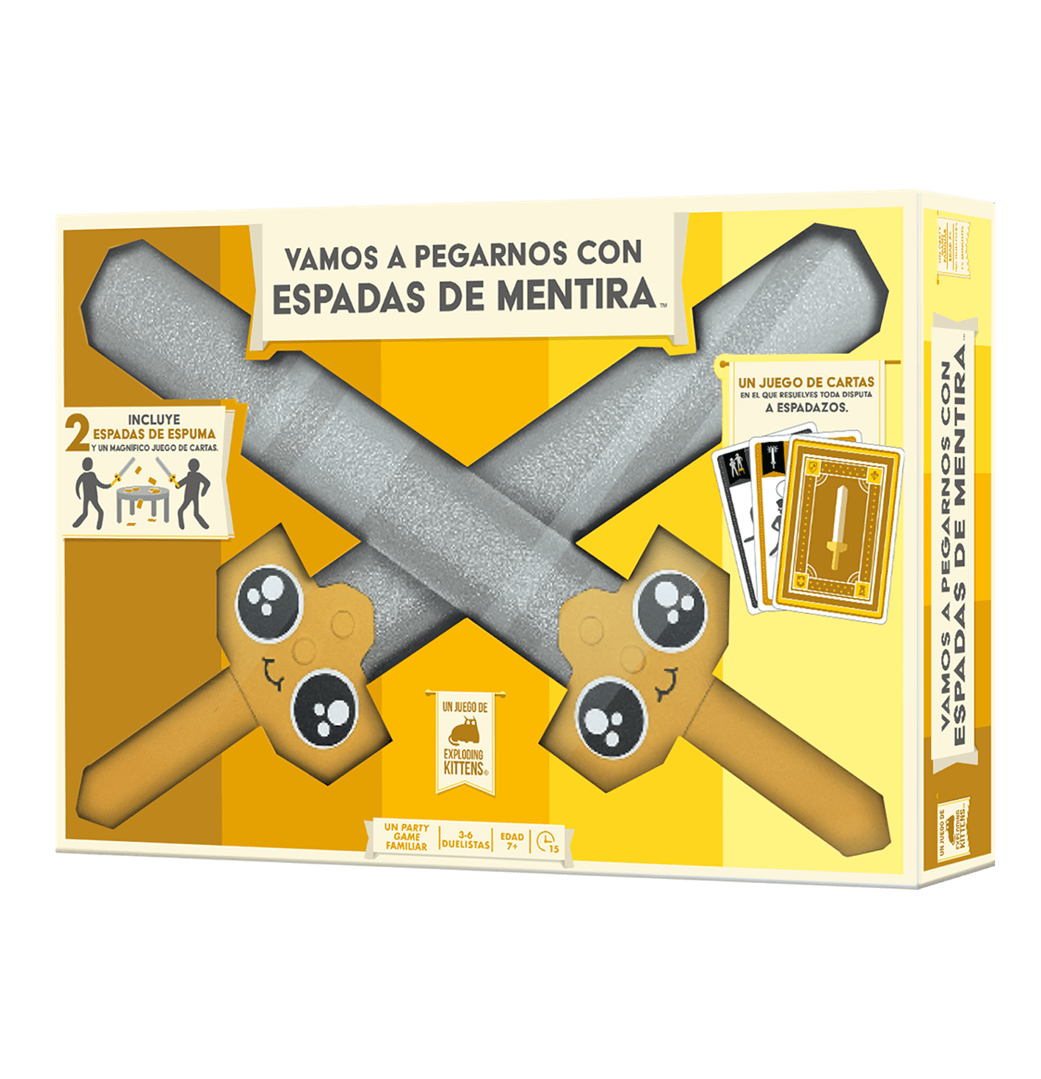 Juego de mesa "Vamos a Pegarnos con Espadas de Mentira"