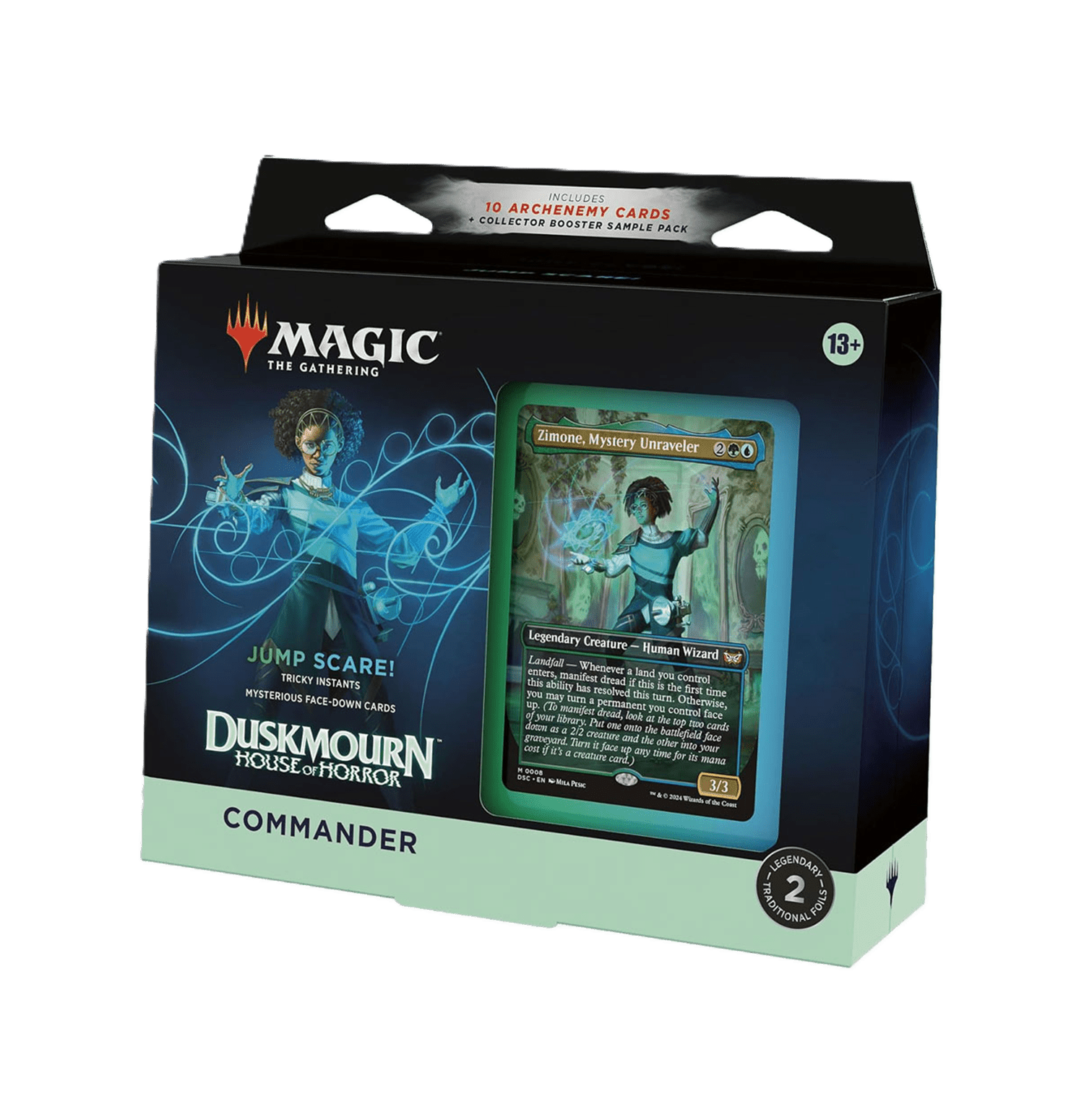 Mazo de cartas "Magic TG: Duskmourn: House of Horror - Commander: Jump Scare!"