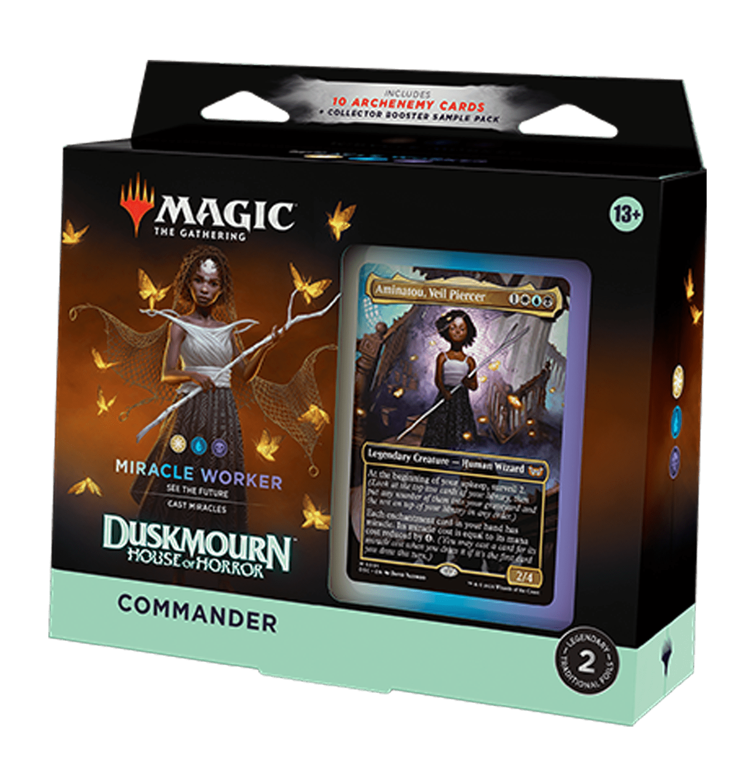 Mazo de cartas "Magic TG: Duskmourn: House of Horror - Commander: Miracle Worker"