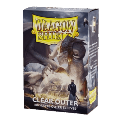 Fundas externas para cartas "Outer Sleeves Dragon Shield Standard Matte - Clear - Pack 100"