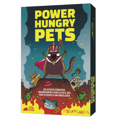 Juego de mesa "Power Hungry Pets"