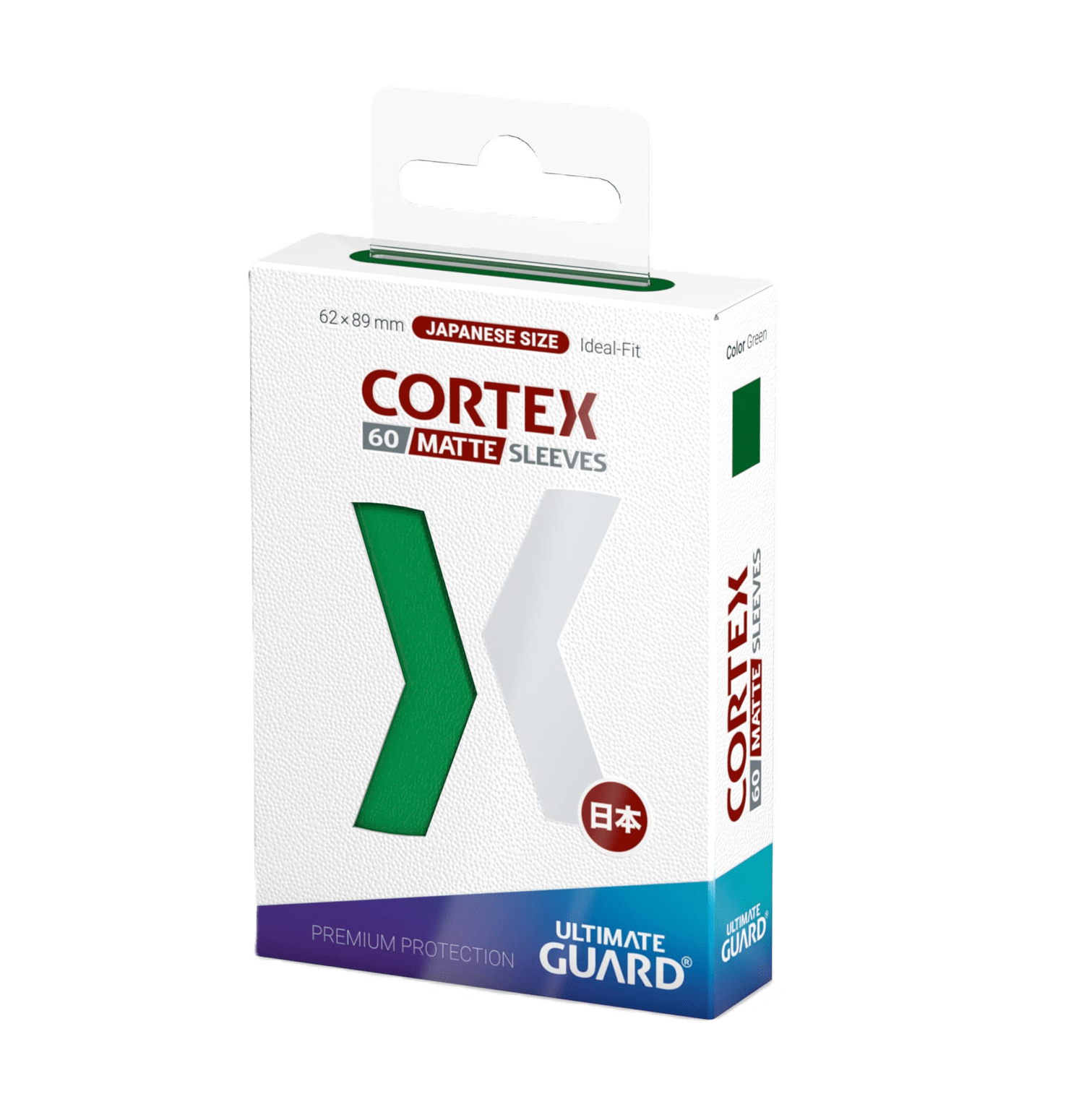 Fundas para cartas "Sleeves Ultimate Guard CORTEX Japanese Size - Matte Green - Pack 60"
