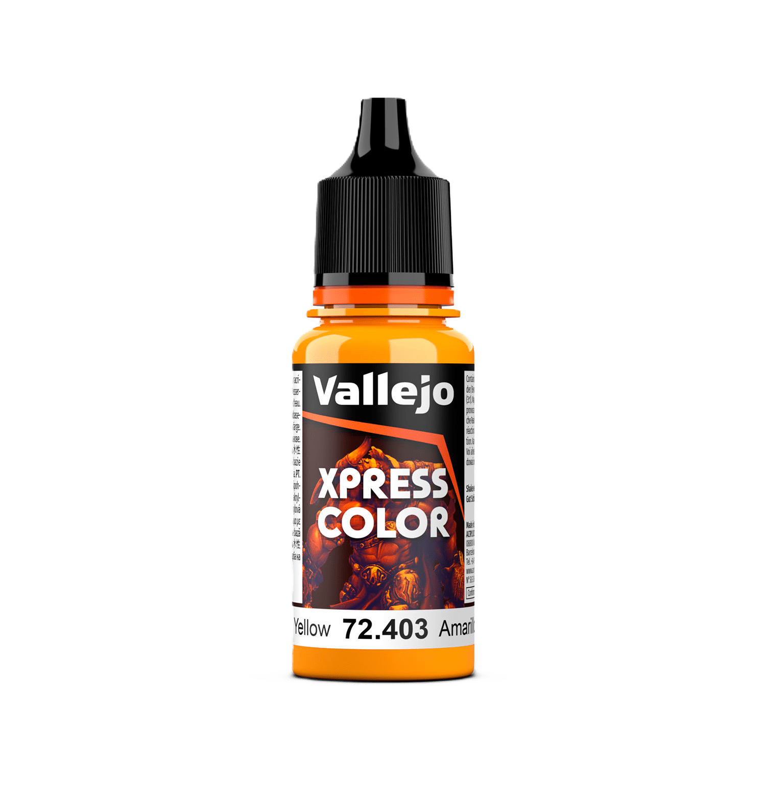 Pintura para miniaturas "Vallejo Pintura Xpress Color Amarillo Imperial 18 ml"