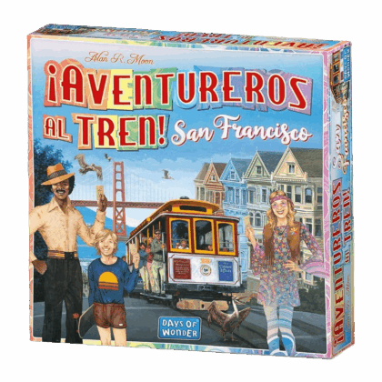 Juego de mesa "¡Aventureros al Tren! San Francisco"