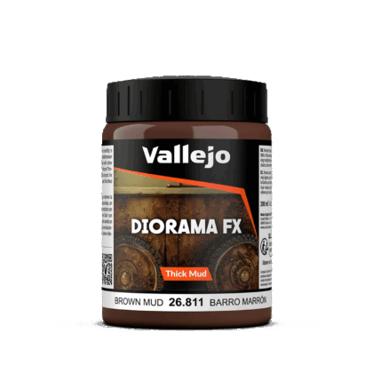 Pintura para miniaturas "Vallejo Diorama Effects Barro Marrón Denso 200 ml"