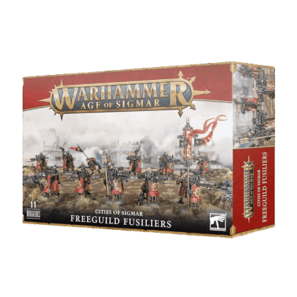 Pack de miniaturas "Age of Sigmar: Cities of Sigmar: Freeguild Fusilie"