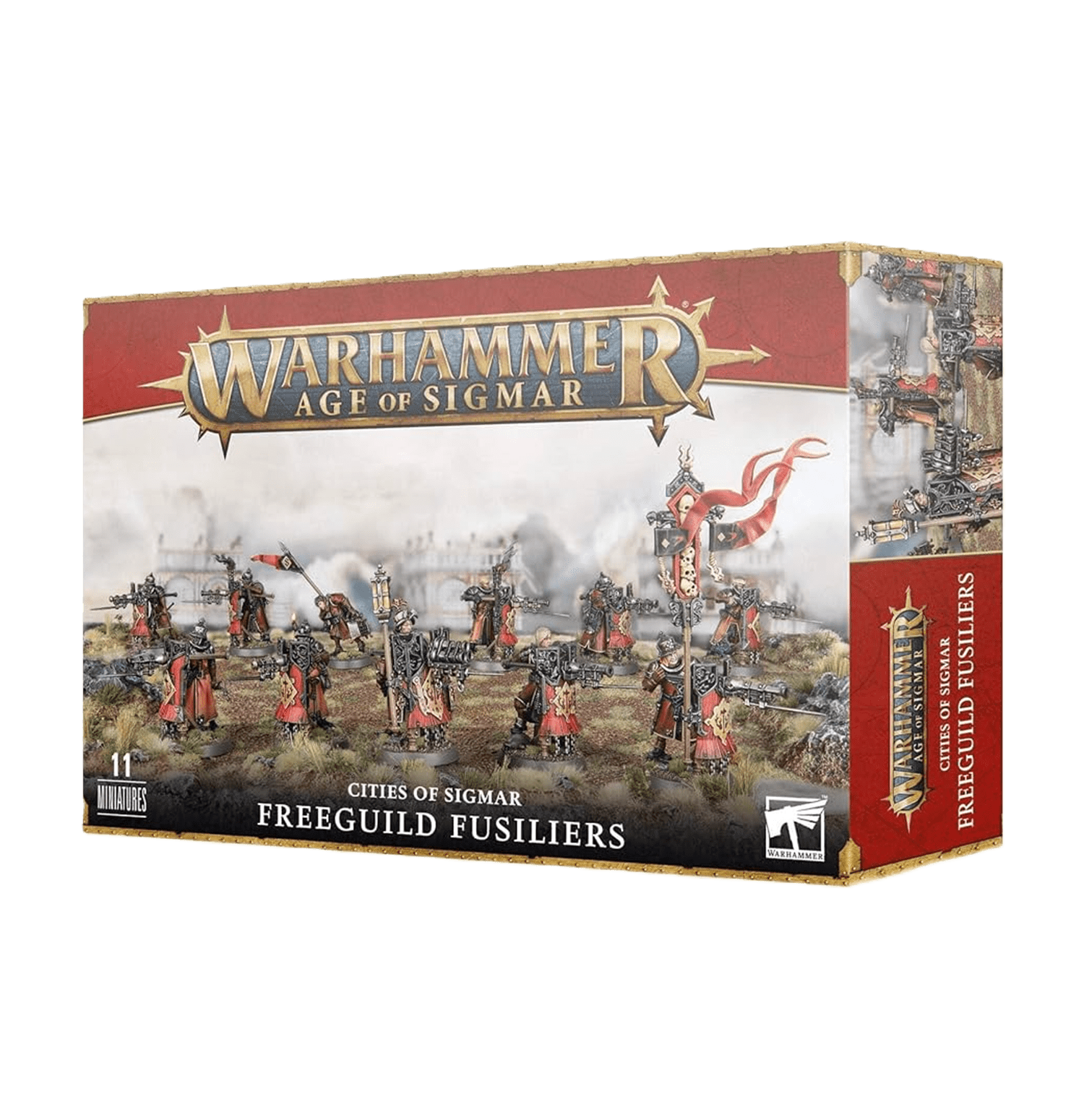 Pack de miniaturas "Age of Sigmar: Cities of Sigmar: Freeguild Fusilie"