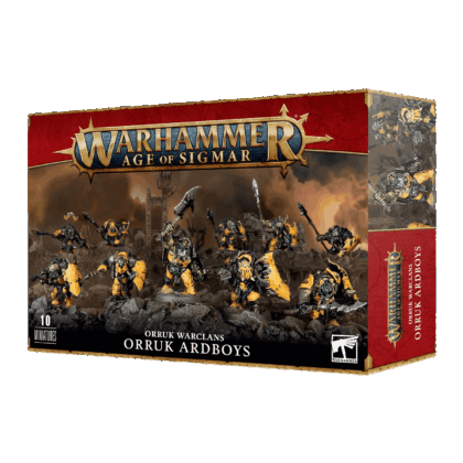 Pack de miniaturas "Age of Sigmar: Orruk Warclans: Orruk Ardboys"