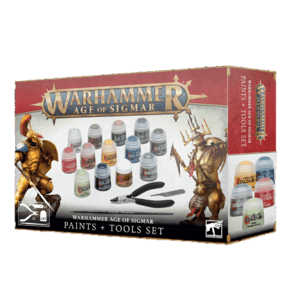 Pack de herramientas y pinturas "Age of Sigmar: Paints + Tools (eng/spa/port/latv)"