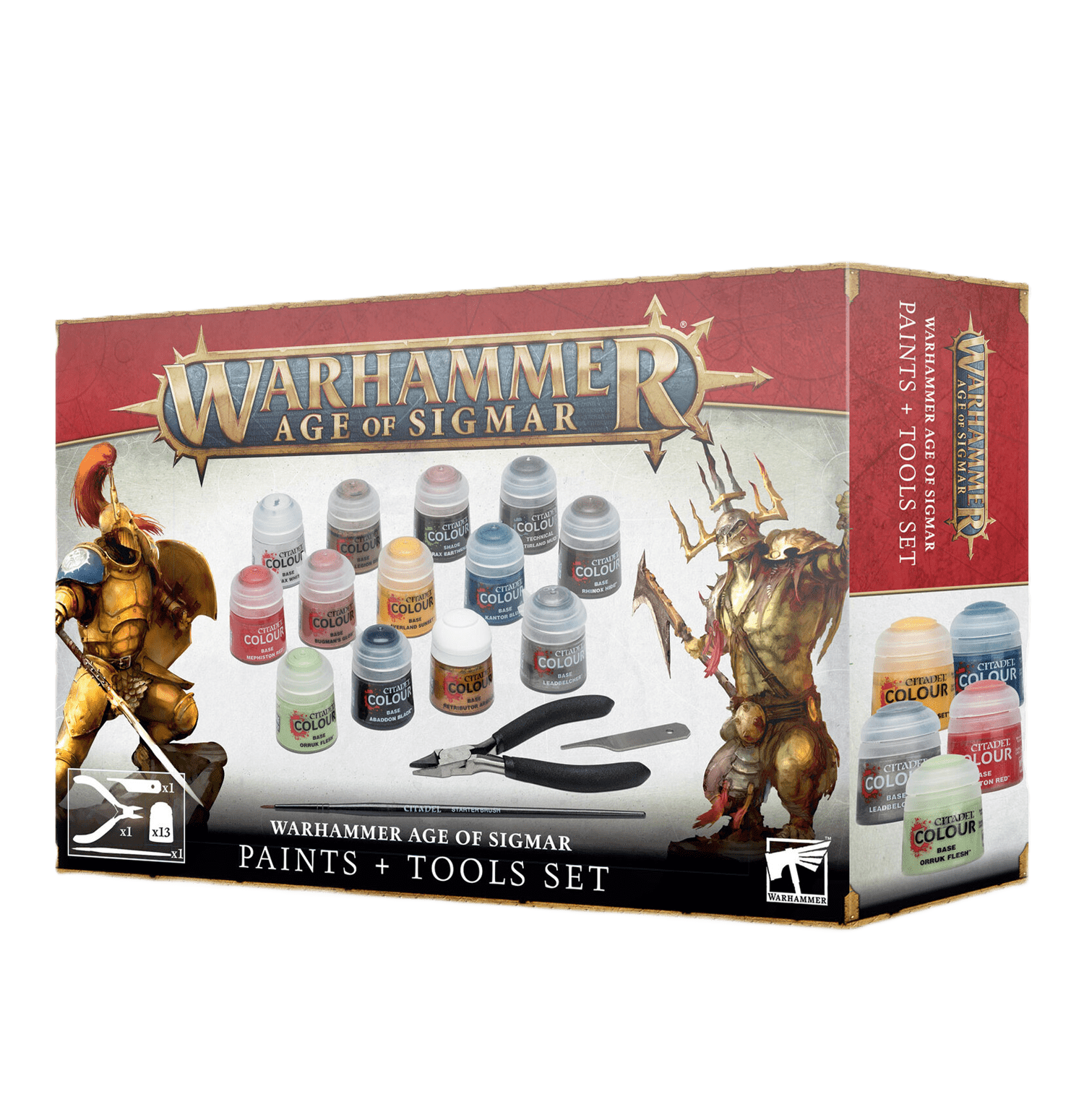 Pack de herramientas y pinturas "Age of Sigmar: Paints + Tools (eng/spa/port/latv)"