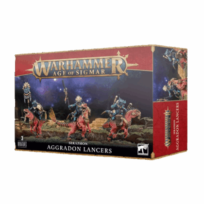 Pack de miniaturas "Age of Sigmar: Seraphon: Aggradon Lancers"