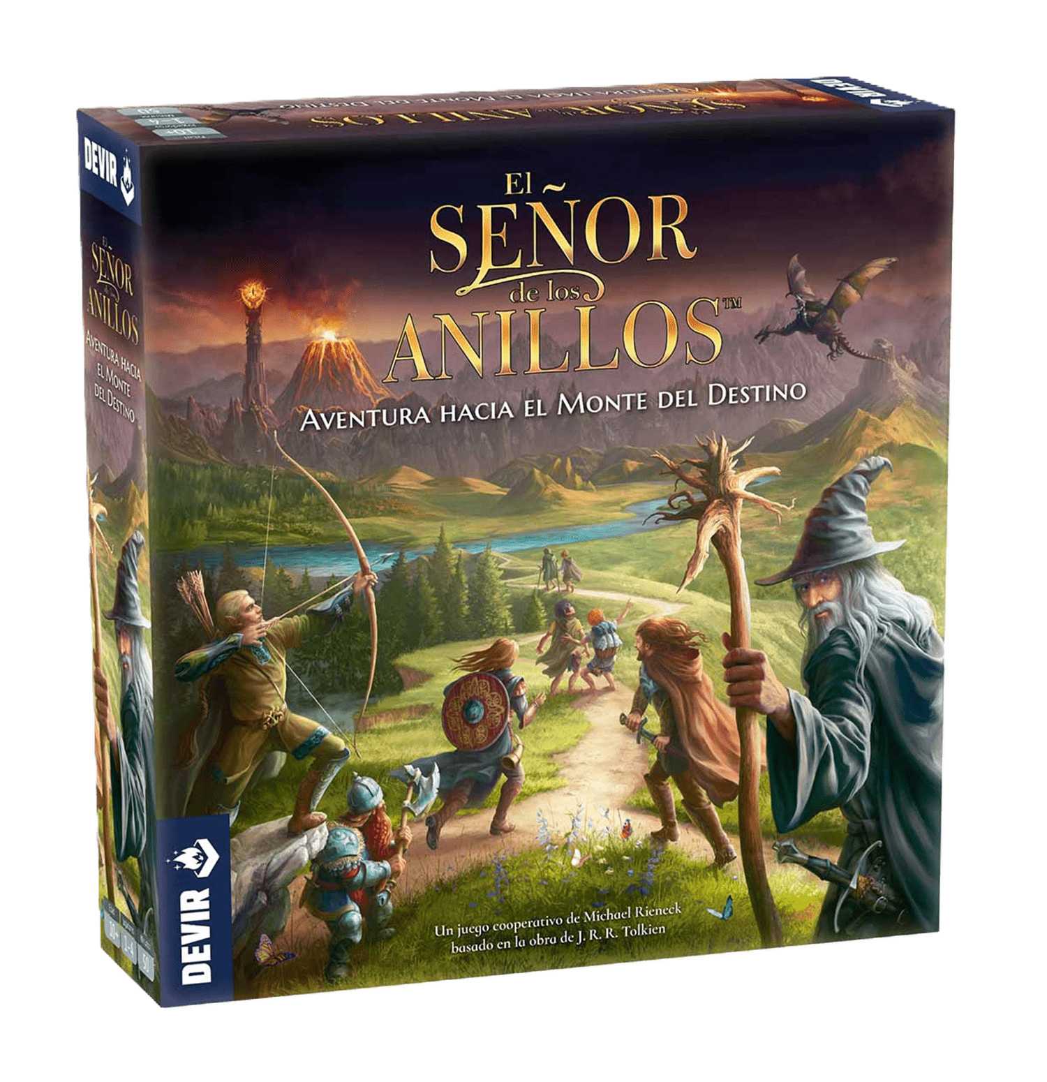 Juego de mesa "El Señor de los Anillos: Aventura Hacia el Monte del Destino"