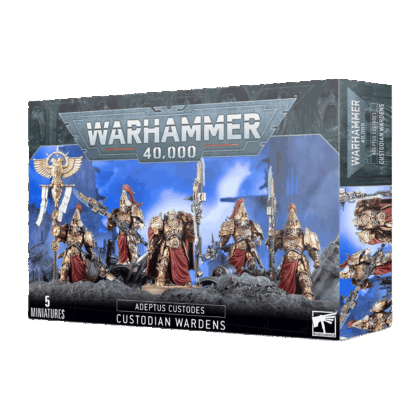 Pack de miniaturas "Warhammer 40000: Adeptus Custodes: Custodian Wardens"