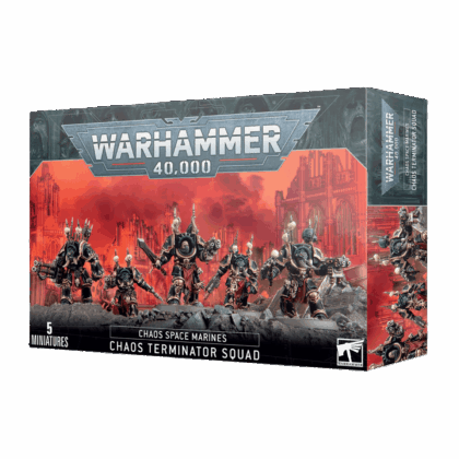 Pack de miniaturas "Warhammer 40000: Chaos Space Marines: Chaos Terminator Squad"