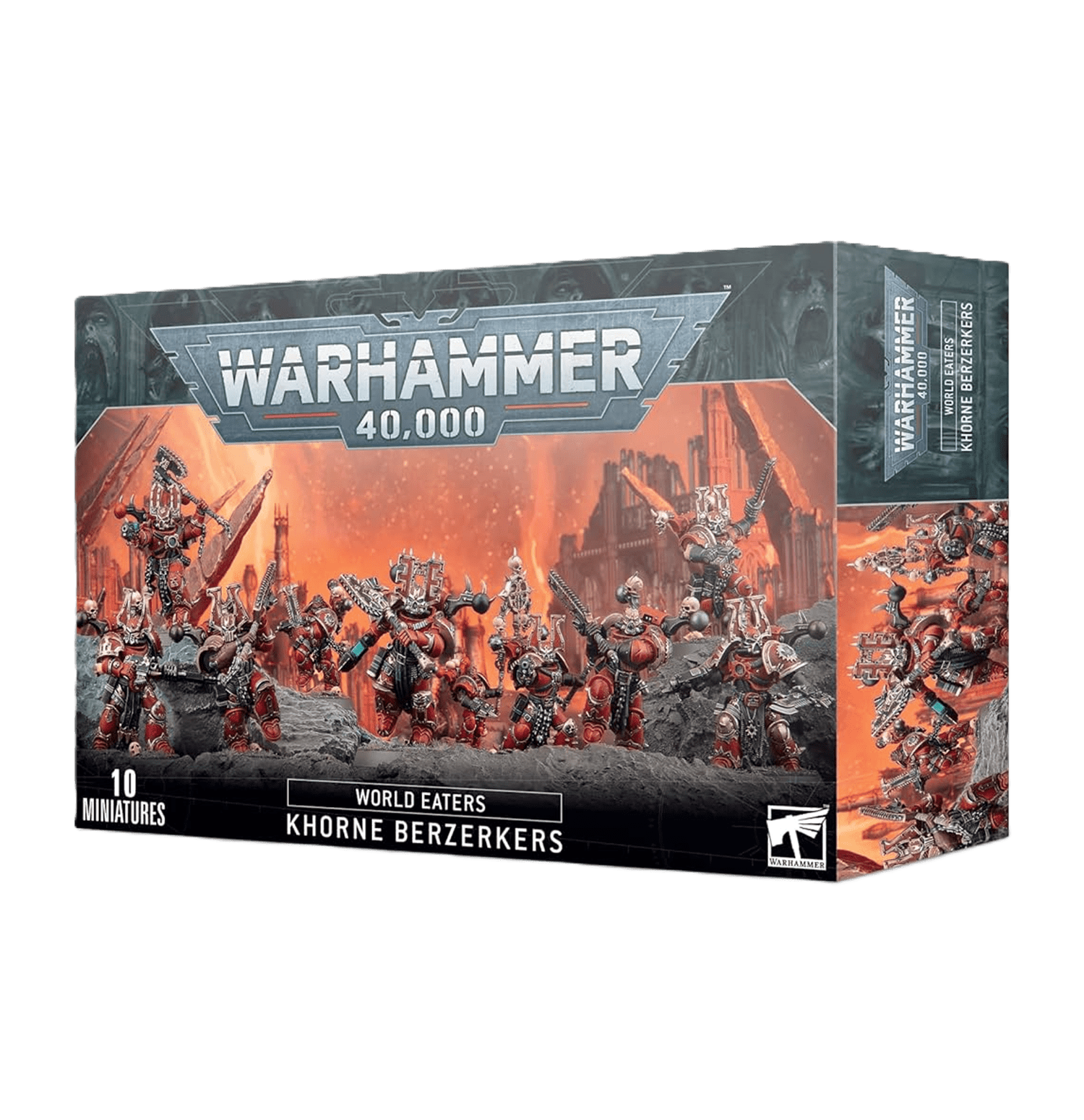 Pack de miniaturas "Warhammer 40000: World Eaters: Khorne Berzerkers"