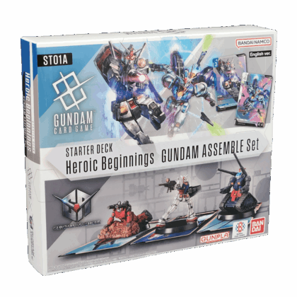 Pack Especial con Mazo y miniaturas "Gundam Card Game: Assemble Starter Set [ST01A]: Heroic Beginnings"