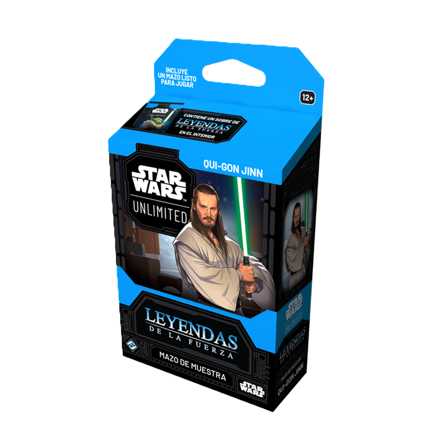 Mazo de cartas "Star Wars Unlimited: Leyendas de la Fuerza - Mazo de muestra: Qui-Gon Jinn"