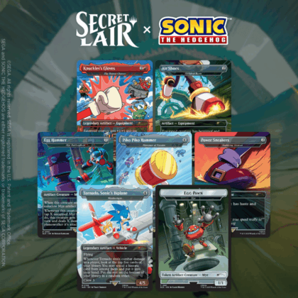 Pack de cartas especiales "MTG Magic: Secret Lair Drop Series - Secret Lair x Sonic: Turbo Gear"