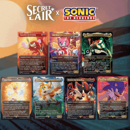 Pack especial de cartas "MTG Magic: Secret Lair Drop Series - Secret Lair x Sonic: Friends & Foes"