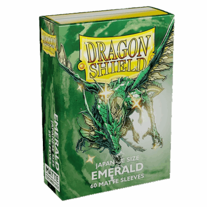 Fundas para cartas "Sleeves Dragon Shield Japanese Matte - Emerald - Pack 60"