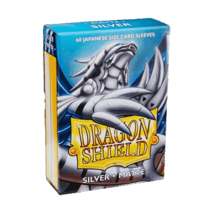 Fundas para cartas "Sleeves Dragon Shield Japanese Matte - Silver - Pack 60"