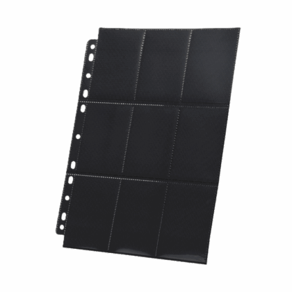 Páginas de carpeta de cartas para TCG "Páginas para Carpeta 9-Pocket - Black"