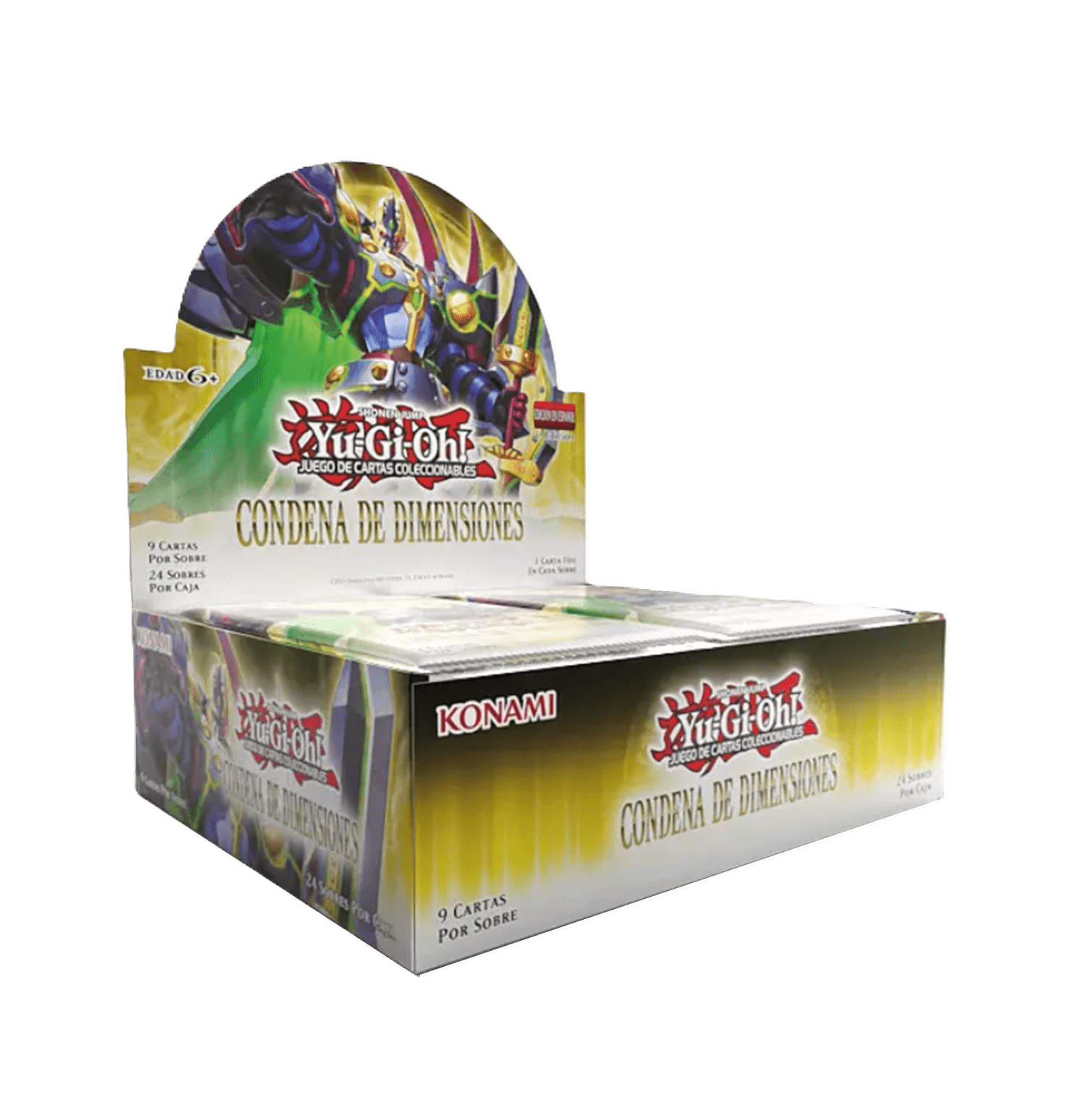 Pack de sobres de cartas "Yu-Gi-Oh! Condena de Dimensiones - Caja de Sobres de Cartas"