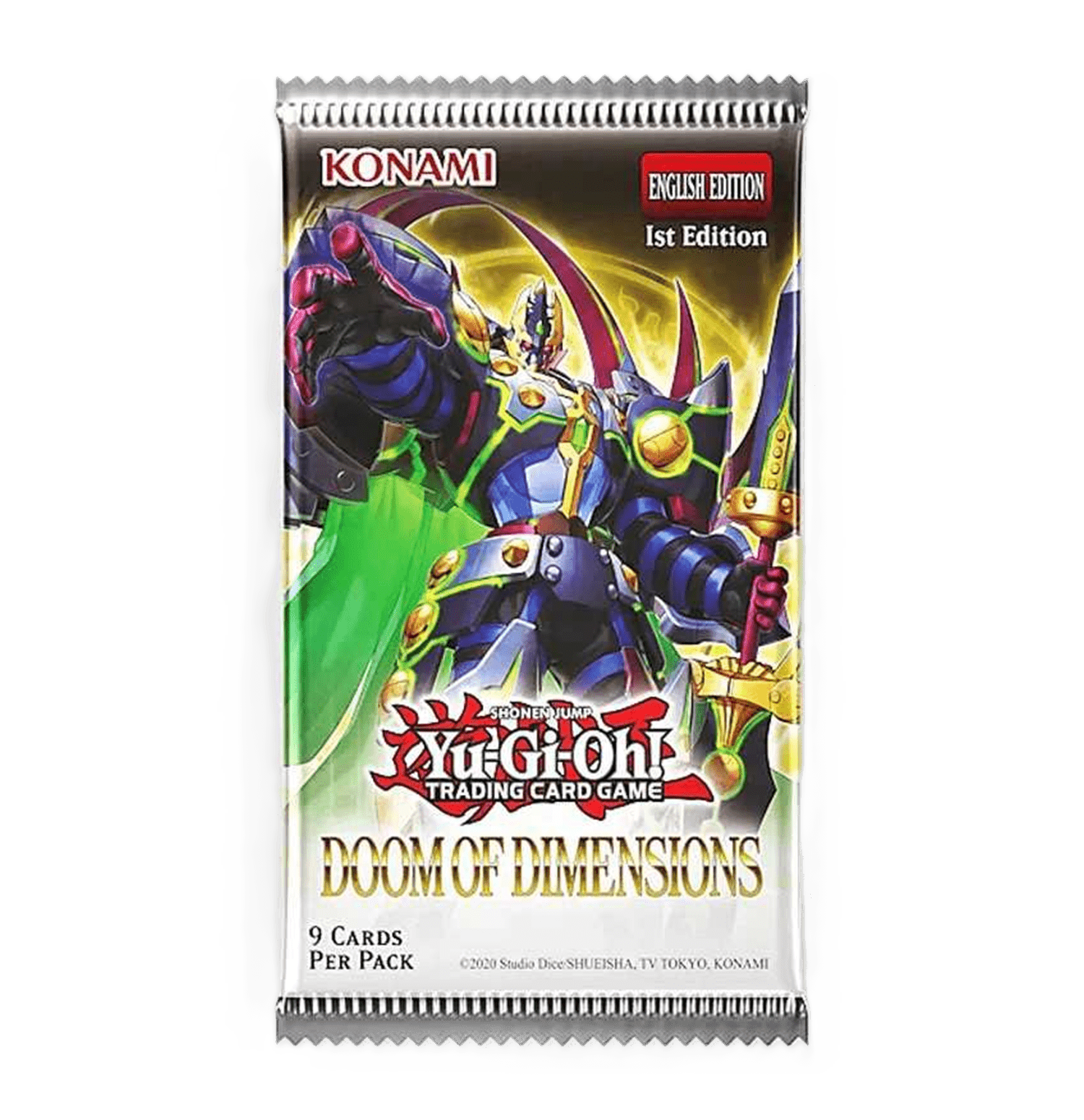 Sobre de cartas "Yu-Gi-Oh! Doom of Dimensions - Booster"