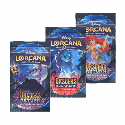 Pack especial de 3 sobres de cartas de "Disney Lorcana: Ursula's Return"
