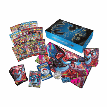 Pack especial de cartas y accesorios "Pokémon TCG: Mega Charizard X ex Ultra-Premium Collection"