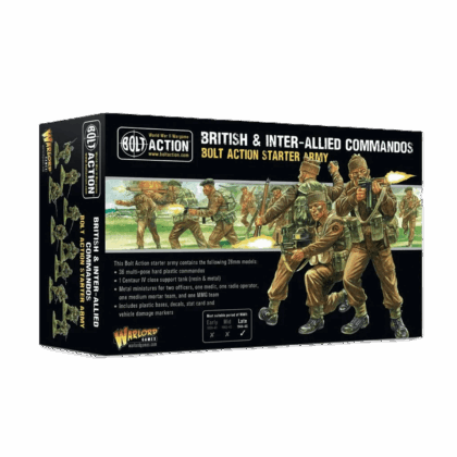 Pack de miniaturas "Bolt Action: British & Inter-Allied Commandos Starter Army"