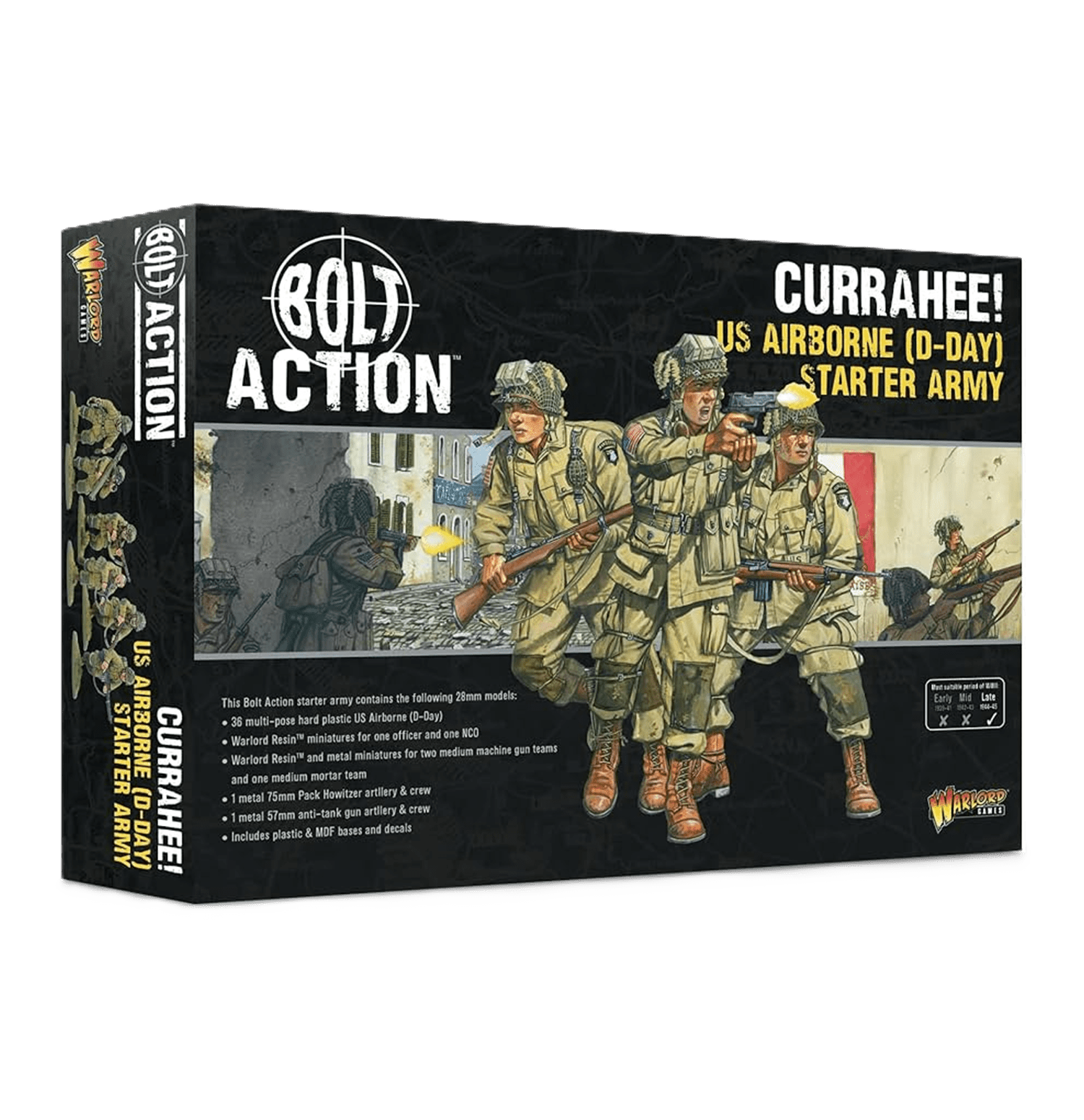 Pack de miniaturas "Bolt Action: Currahee! US Airborne (D-Day) Starter Army"