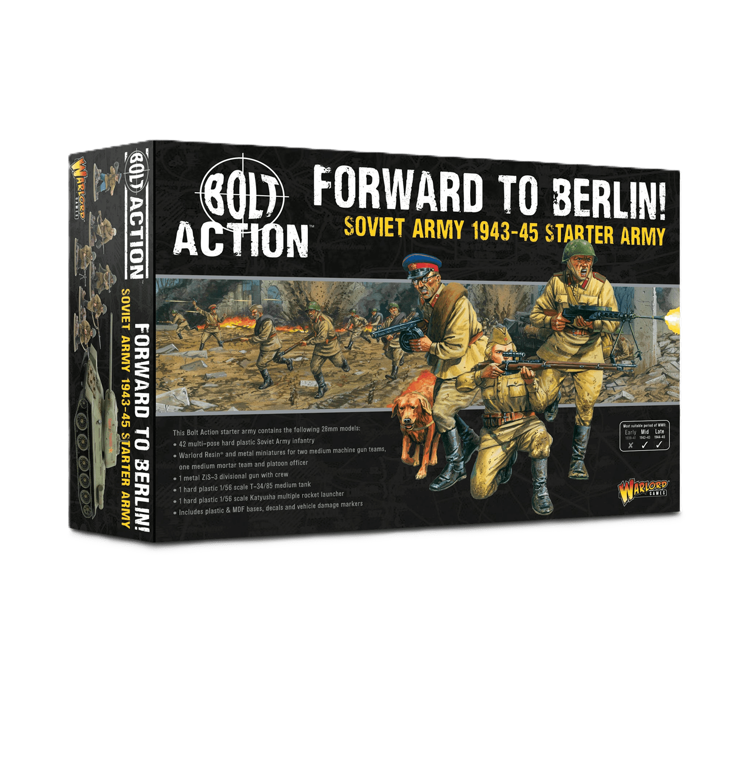 Pack de miniaturas "Bolt Action: Forward to Berlin! - Soviet Army 1943-45 Starter Army"