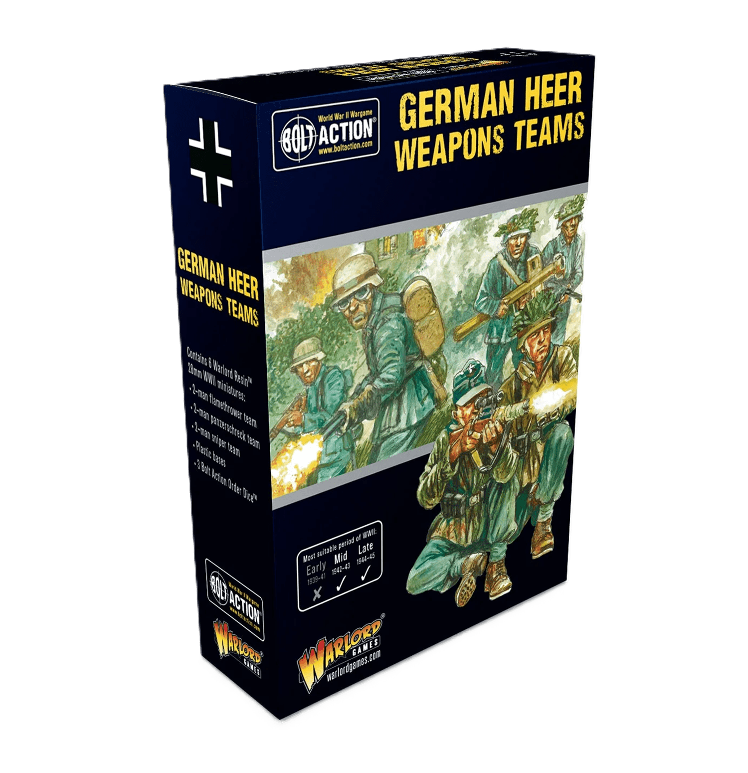 Pack de Miniaturas "Bolt Action: German Heer Weapons Teams"
