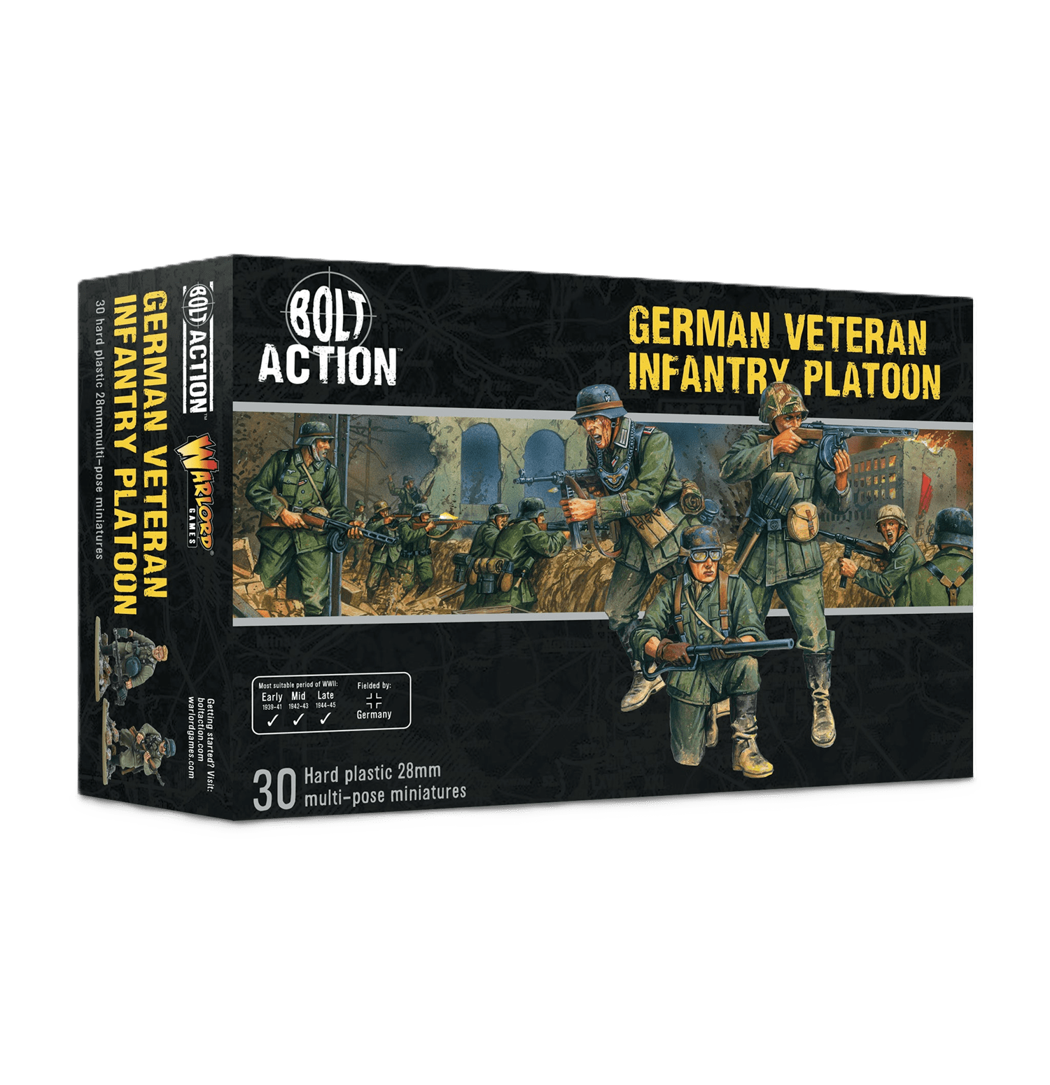Pack de miniaturas "Bolt Action: German Veteran Infantry Platoon"