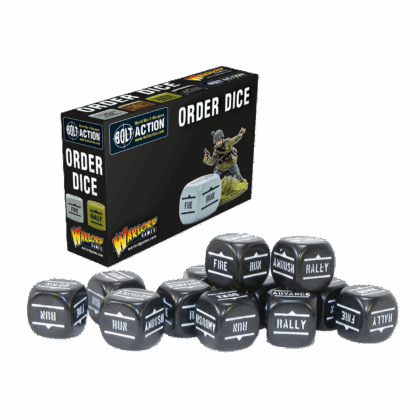 Pack de dados "Bolt Action: Orders Dice pack - Black"