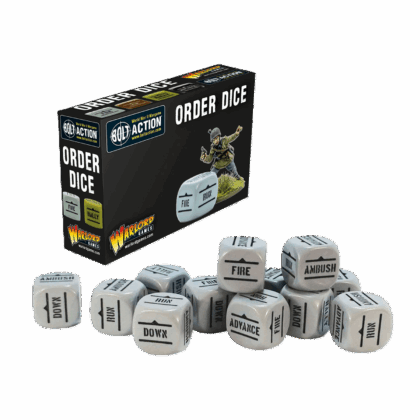 Pack de dados "Bolt Action: Orders Dice pack - Grey"