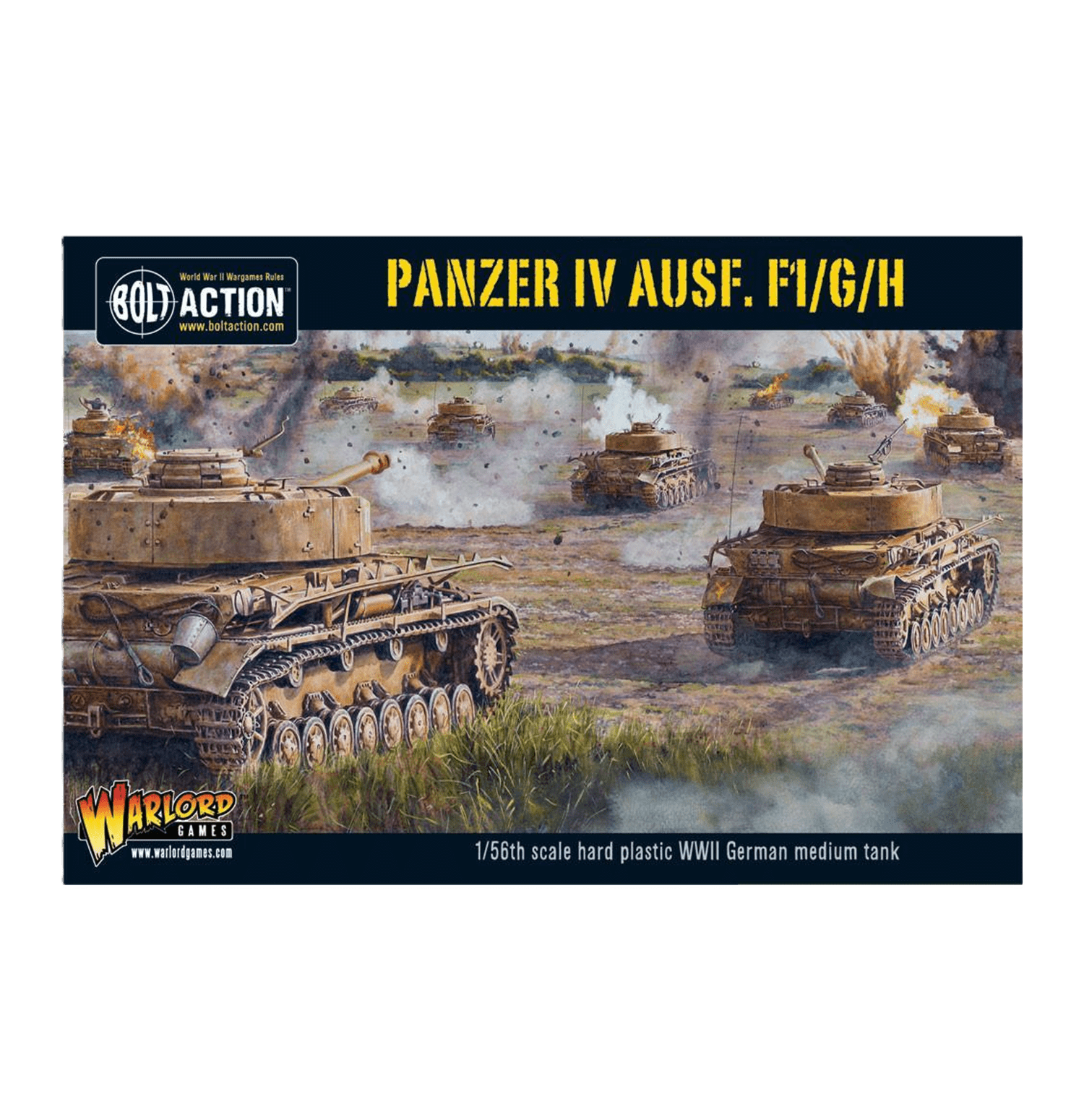 Pack de miniaturas "Bolt Action: Panzer IV Ausf. F1/G/H medium tank (plastic)"