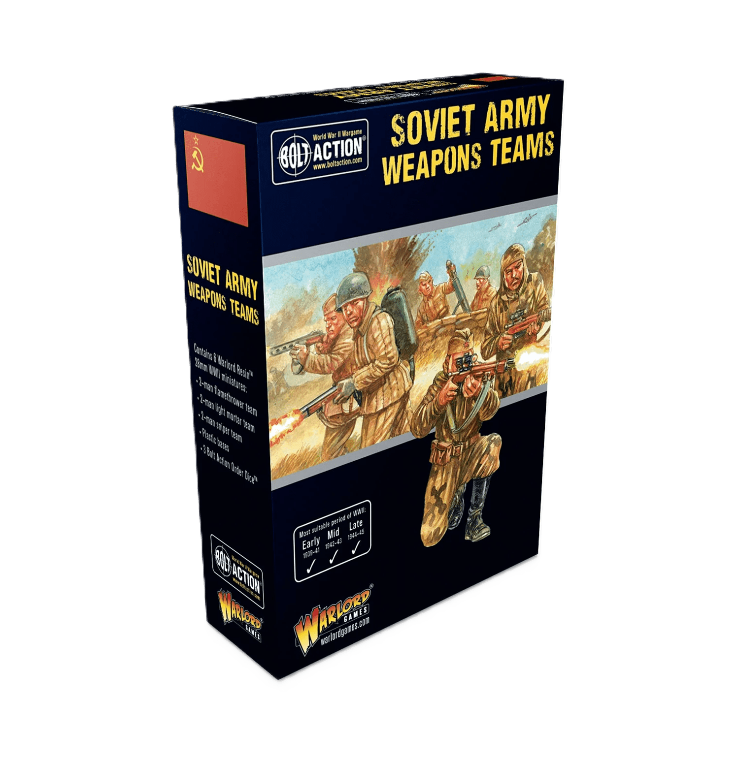 Pack de miniaturas "Bolt Action: Soviet Army Weapons Teams"