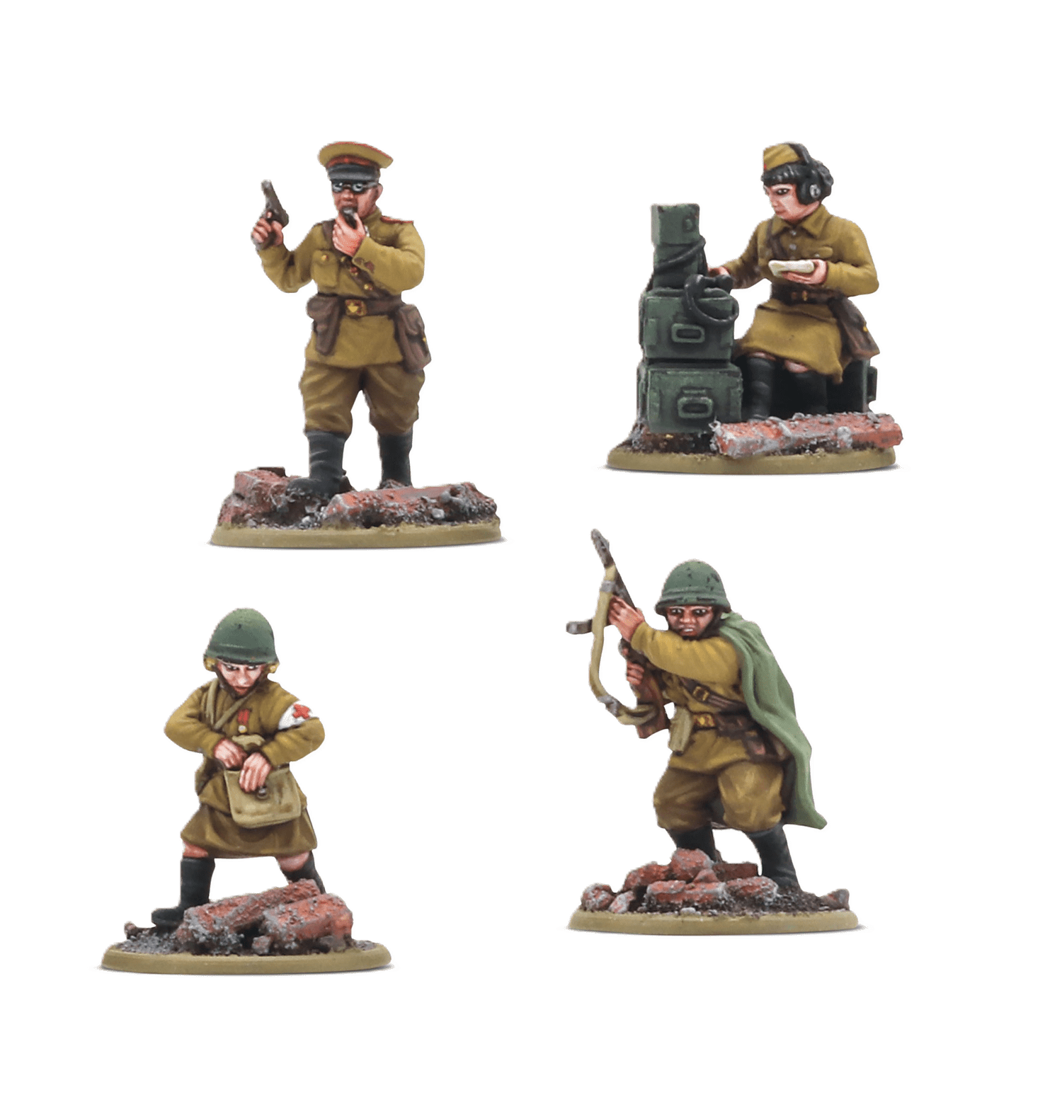 Pack de miniaturas "Bolt Action: Soviet Infantry HQ (2025)"