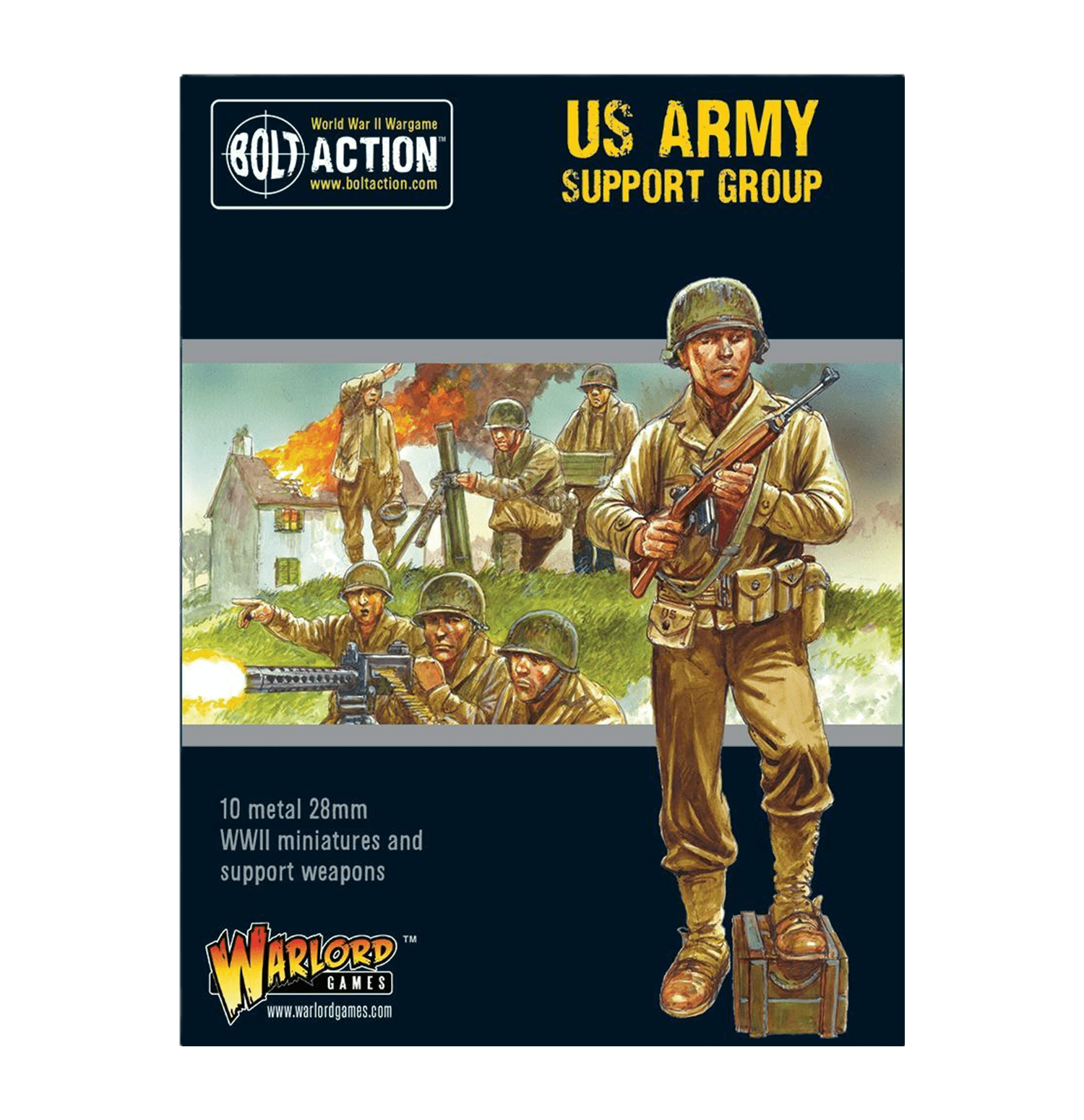 Pack de Miniaturas "Bolt Action: US Army Support Group"