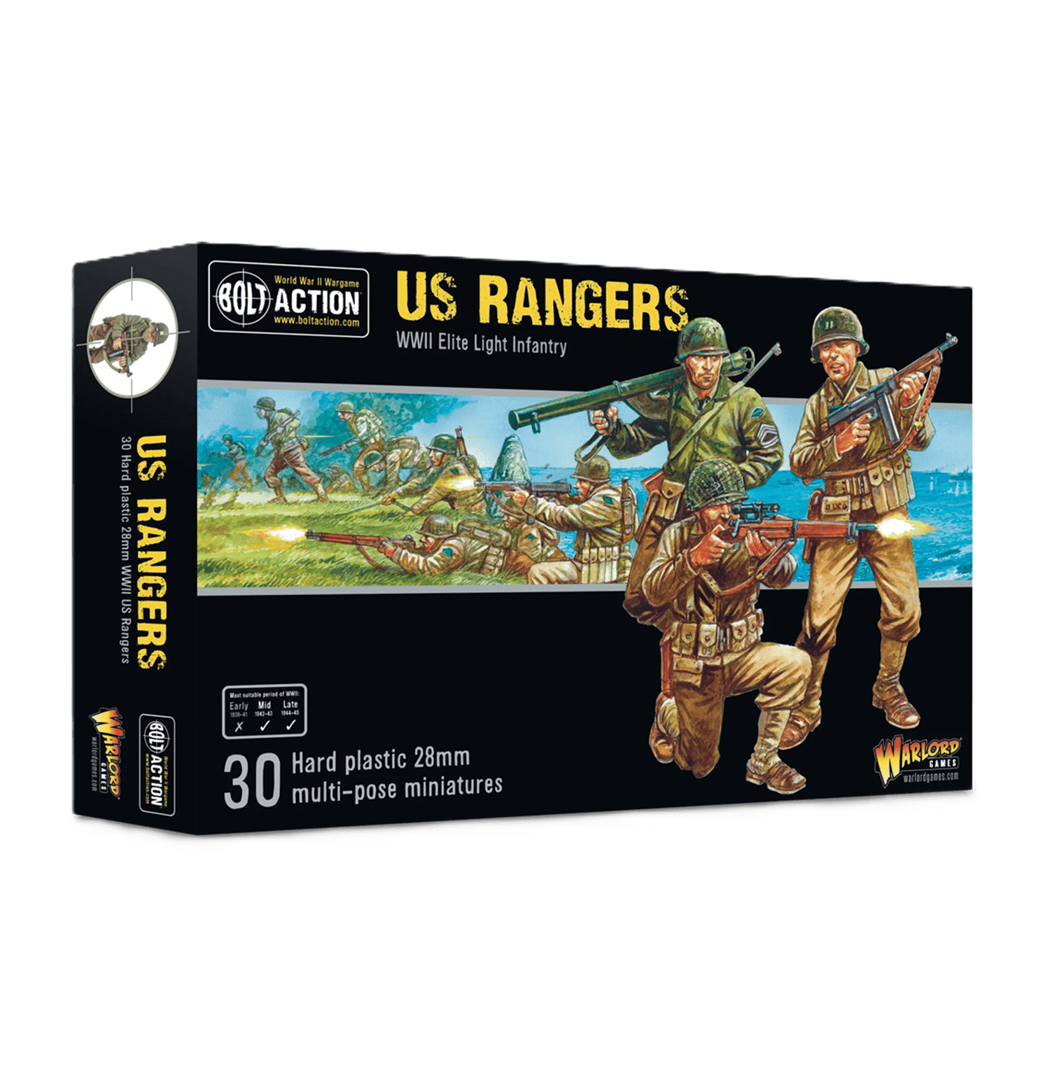 Pack de miniaturas "Bolt Action: US Rangers"
