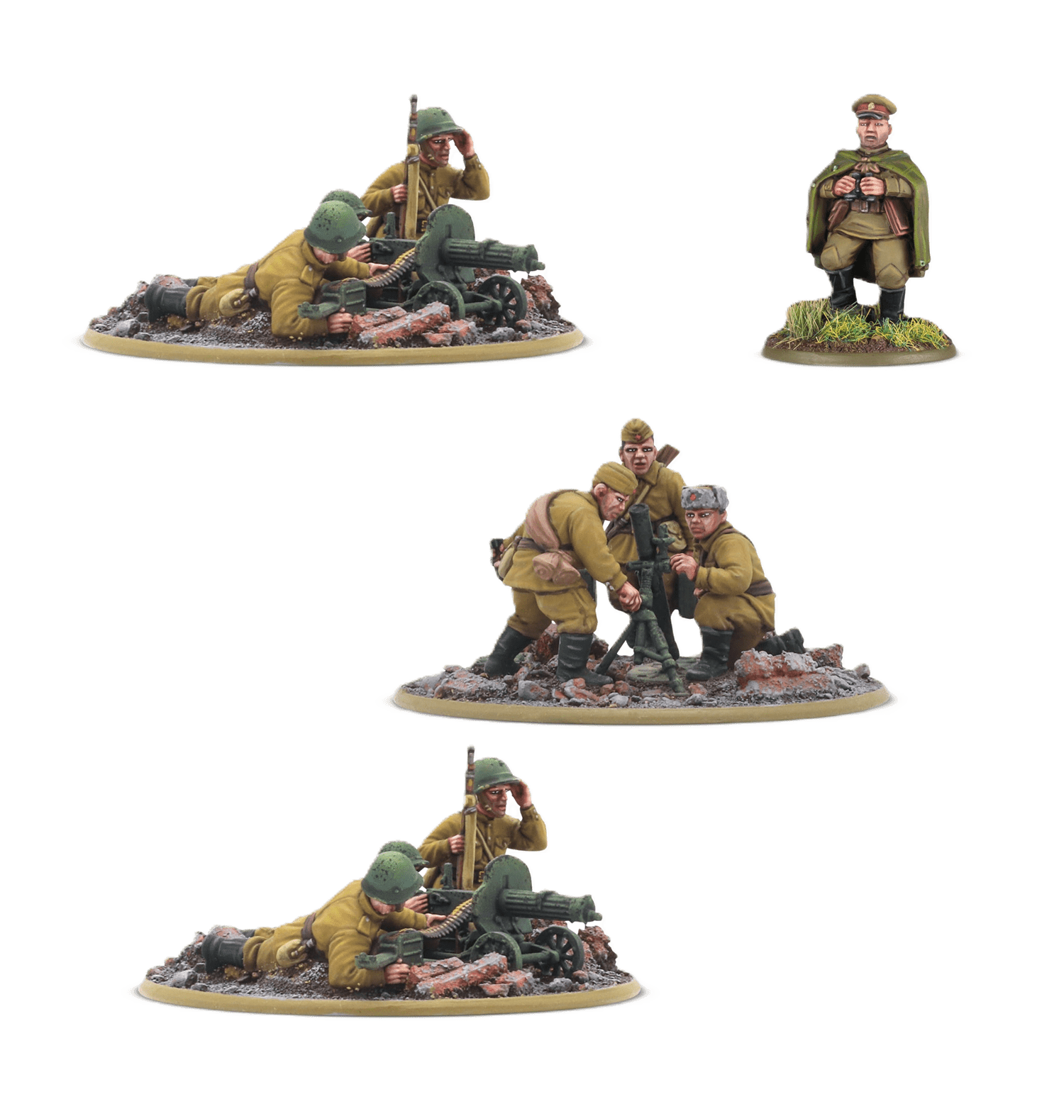 Pack de miniaturas "Bolt Action: Soviet Army Heavy Weapons Platoon"
